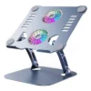 4.1 Radiator Foldable Laptop Stand With Dual Cooling Fan Heat Dissipation