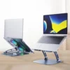 4.1 Radiator Foldable Laptop Stand With Dual Cooling Fan Heat Dissipation