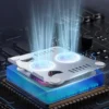 4.1 Radiator Foldable Laptop Stand With Dual Cooling Fan Heat Dissipation