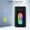 Amaya BD34 wireless Bluetooth speaker 12000mAh IPX5 waterproof outdoor Karaoke with 2 wireless microphone