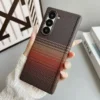 Carbon Fiber Patterned Magnetic Hinge Phone Case