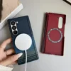 Carbon Fiber Patterned Magnetic Hinge Phone Case