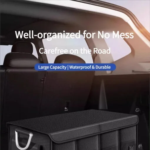 Luxury Premium Large Capacity Collapsible Premium Durable Storage Car Trunk Organizer