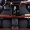 Luxury Premium Leather 7D Car Mats Waterproof Durable Easy Clean Non Skid Customized Car Floor Matc