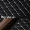 Luxury Premium Universal PU Leather Waterproof Floor Mat Set Auto Foot Pad Protector Carpet Front and Rear Mats