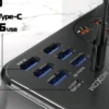 Moxom MX-ST24 12 IN 1 PD With 4 Universal Socket Multi Devices 20W 2 Meter Power Strip