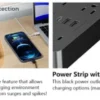 Moxom MX-ST24 12 IN 1 PD With 4 Universal Socket Multi Devices 20W 2 Meter Power Strip