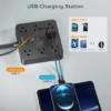 Moxom MX-ST24 12 IN 1 PD With 4 Universal Socket Multi Devices 20W 2 Meter Power Strip